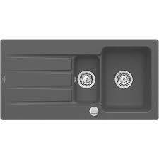 Krista wright wintersteen kristarw profile pinterest : Villeroy Boch Architectura 1 5 Bowl Ceramic Kitchen Sink Graphite Grey Wickes Co Uk