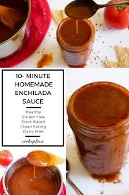 This 10 Minute Homemade Enchilada Sauce Is Easy To Make While Being So Much Healthier And Tastie Enchilada Sauce Homemade Enchilada Sauce Enchilada Sauce Easy