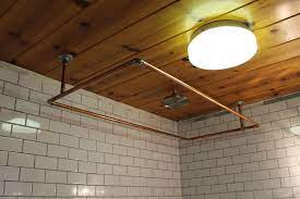 The reece range of rail showers include single rail showers and twin rail showers well as rail shower spare parts and fittings. Diy Copper Shower Curtain Rod Diy Shower Curtain Clawfoot Tub Shower Corner Shower Curtain Rod
