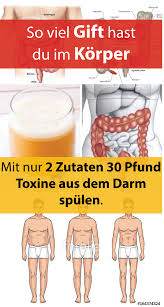 So Viel Gift Hast Du Im Korper Mit Nur 2 Zutaten 30 Pfund Toxine Aus Dem Darm Spulen Und So Geht S Workout Food Easy Detox Lose Water Weight
