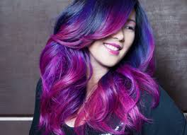 It fades to a lovely lavender. Blue Fire Ombre Hair Novocom Top