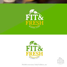 Главная страны крым кафе the bulldog coffeeshop. Fit Fresh Blends Cafe Logo Design For Juice And Smoothies Bar Logo Brand Identity Pack Contest 99designs