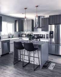 Explore the beautiful grey kitchen ideas photo gallery and find out exactly why houzz is the. Modern Grey Kitchen Modern Grey Kitchen Kitchen Design Modern Small Modern Kitchen Design