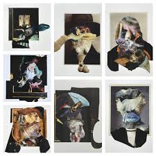 Adrian ghenie pie fight interior. Adrian Ghenie Portfolio Of 7 Artworks Digital Print On Paper For Sale Kunzt Gallery