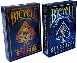 Hello select your address all. Amazon Com Bicycle Stargazer Fire Elements Series Playing Cards Bundle 2 Decks Basic Pack 2 Deck Sports Outdoors
