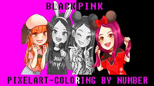 Coloring pages kpop free download best coloring pages kpop on. Blackpink Coloring By Number Blackpink Pixel Art For Android Apk Download