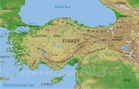 To go to pages for other ranges either click on the map above, or on range names in the hierarchy snapshot. Turkey Physical Map