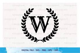 Download Monogram Alphabet W Vintage Svg Graphic By Nhongrand Creative Fabrica