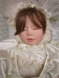 90's LENOX Porcelain Victorian Christening Doll With Hand-crafted Matching  Satin Pillow Original Box