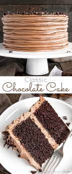 This Classic Chocolate Cake Pairs Moist Chocolate Cake Layers With A Rich And Silky Chocolate Butte Tasty Chocolate Cake Easy Cake Recipes Moist Chocolate Cake