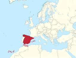 Northwest spain has an oceanic climate, with cool, mild temperatures, frequent rain, and green hills running down to the sea. File Spain In Europe Extended Special Marker Mini Map Rivers Svg Wikimedia Commons