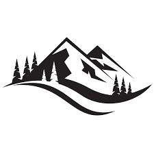 Mountain Landscape Silhouette Logo Silhouette Landscape Silhouette Outdoor Logos