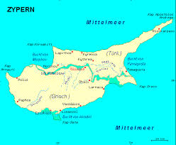 Zypern (griechisch κύπρος kypros, türkisch kıbrıs) ist eine insel im östlichen mittelmeer. Landkarte Zypern Transpatent