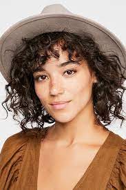 Slide View 1 Wythe Leather Band Felt Hat Curly Hair Styles Naturally Curly Hair Trends Short Curly Hair