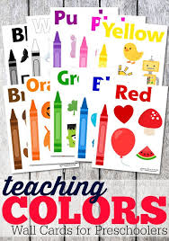 Color Posters For Toddlers And Preschoolers Teaching Colors Toddler Curriculum Preschool Colors