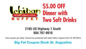 Ichiban Hibachi And Sushi Buffet Coupon 2 Coupon Book Sushi Buffet Night Life