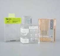 Custom clear Packaging Cake Acetate Box with White Paper Insert