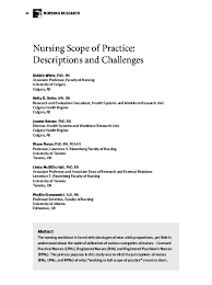 Pdf Nursing Scope Of Practice Descriptions And Challenges