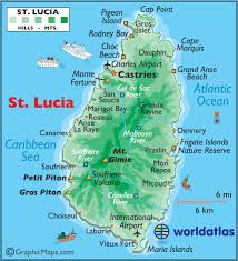 Saint Lucia Maps Facts St Lucia Castries Lucia