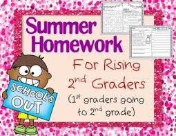 Summer Homework For Rising 2nd Graders 1st Going To 2nd Gr Distance Learning Summer Homework Summer Math Holiday Homework