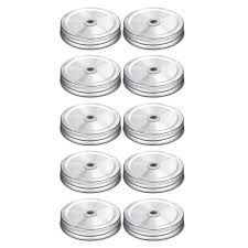 4.9 out of 5 stars with 190 ratings. Mason Jar Lids Reusable Leak Proof Seal Canning Jars Lid With Straw Hole Walmart Com Walmart Com