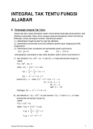 Pelajari rangkuman materi integral dilengkapi dengan contoh soal integral beserta pembahasan & jawaban lengkap dari soal un dan sbmptn untuk kelas 11. 03 Penerapan Integral Tak Tentu