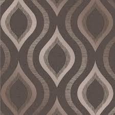 Charcoal Grey And Copper Metallic Quartz Fractal Wallpaper In 2020 Geometric Wallpaper Copper Damask Wallpaper Geometric Wallpaper