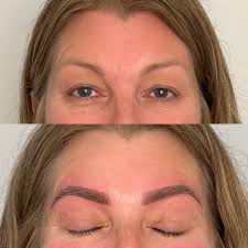 Microblading for the win! She had zero brows and now she has fabulous  brows! All created just for her!!! 9312008958 pretty in ink