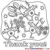 This is a card with an illustraion of houses and the text hey mom happy mother's day. Thank You Coloring Pages