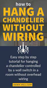 Share on facebook share on twitter. How To Hang A Chandelier In A Room Without Ceiling Light Wiring Hawk Hill