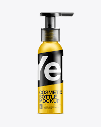 Download Cosmetic Bottle With Lotion Pump Psd Mockup Yellowimages Mockups