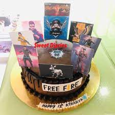 Free fire is a multiplayer mobile battle game officially published and developed by garena studios. Sweet Diaries A Free Fire Theme Cake A Chocolate Cake Facebook