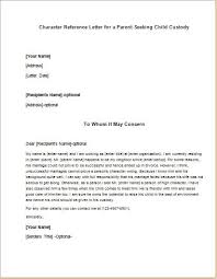 Child Custody Letter Of Recommendation Elegant Character Reference Letter For Parents In 2020 Letter To Parents Letter Templates Child Custody