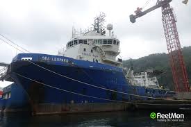 Recreational vessels at anchor show: Vessel Sea Leopard Anchor Handling Supply Tug Imo 9166364 Mmsi 212570000