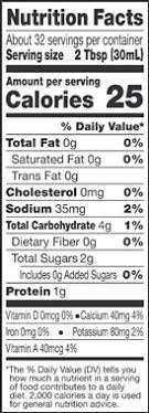 Nutrition facts · vitamin a 2%. Half And Half Nutrition Label Ythoreccio