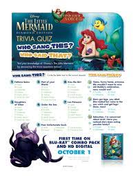 A team of editors takes feedback from our visitors to keep trivia as up to date and as accurate as possible. Little Mermaid Printable Trivia Quiz Mama Likes This