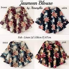 Cammomile blouse wanita 1708062grey / 1808038 lengan panjang cross bellsleeve tom62 colors : Baju Atasan Wanita Jamseen Blouse Motif Bunga Warna Salem Terbaru Murah Di Solo Tribunjualbeli Com