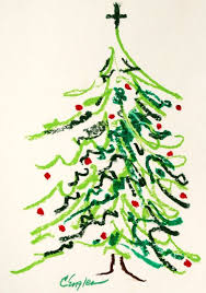 Red abstract vector merry christmas background. Merry Christmas Tree Simple Christmas Drawing Oil Pastel Novocom Top