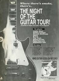 Night Of The Guitar Album Promo Ad Leslie West Robby Krieger Spirit B T O The Truth Steve Hunter Pete Haycock Guitar Steve Hunter Leslie West
