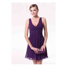 Short Purple Wedding Dress Purple Chiffon Dress Ever Pretty Dresses Purple Wedding Dress