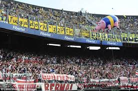 River rivalry goes back over a century. River Plate Fans Mock Boca Juniors Fans With Giant Inflatable Pig Daily Mail Online