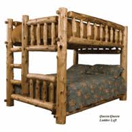 Traditional beds with rich brown tones or fabrics offer a charming design that fits well in a master bedroom. Log Bunk Bed Cabin Bunk Beds Log Loft Beds