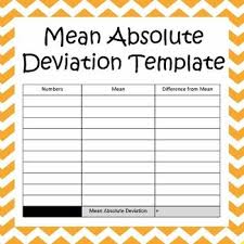 mean absolute deviation template variability math work