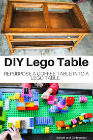 Maple root veneer, lacquered wood, chrome. Diy Lego Table Upcycling Project Upright And Caffeinated