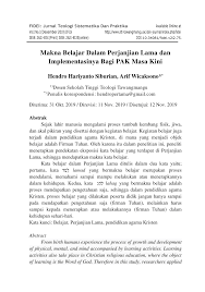 Teori hukum sepanjang masa by nugroho_hs. Pdf Makna Belajar Dalam Perjanjian Lama Dan Implementasinya Bagi Pak Masa Kini