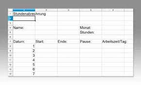 Welche formel funktioniert, um die vergütung zu ermitteln? Arbeitszeiterfassung Mit Open Office Calc So Einfach Geht S Pc Magazin