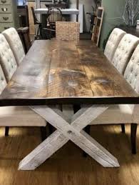 Rustic Wood Kitchen Table In 2020 Farmhouse Dining Room Rustic Wood Kitchen Tables Dining Room Design