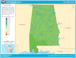 Map Of Alabama Lakes Streams And Rivers