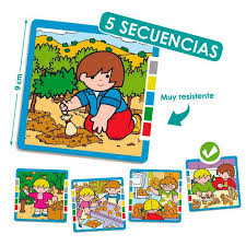 Juegos para niños en casa. Set De 34 Tarjetas Agrupadas En 5 Secuencias Diferentes De Ciclos De Fabricacion O Actividades De Aprendizaje Preescolares Secuencia Actividades De Aprendizaje