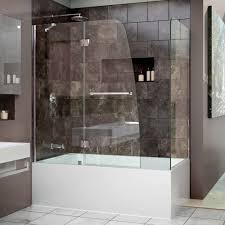 A folding door for a bathtub or shower enclosure is a great way for an elegant and stylish interior finish. Dreamline Shdr3148586rt Aqua 48 Tub Door With Return Panel Qualitybath Com